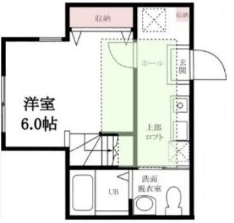 ハーミットクラブハウス大口Ⅱ B棟の物件間取画像